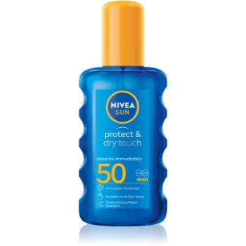 NIVEA SUN Protect & Dry Touch spray transparent pentru bronzat SPF 50 - imagine 2